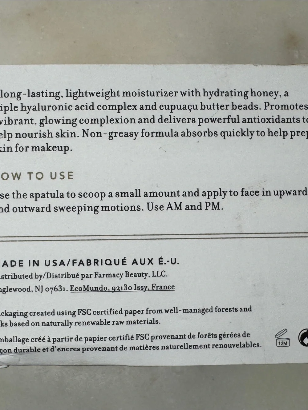 Farmacy Honey Drop Lightweight Moisturizer